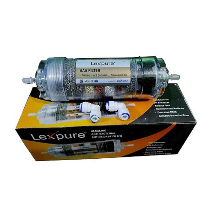 Water Purifier LEXPURE A.A.A (Alkaline, Antioxidant, Antibacterial) Filter With 2 Push Elbow.