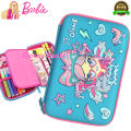 Upscale Living - Qitong Barbie Girl Big Capacity 3D Pencil Pen Case Pencil Box Office College School Large Storage High Capacity Bag. 
