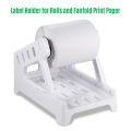 HXSJ Thermal Label Printer Label Holder for Rolls and Fanfold Shipping Package Labels Work with Desktop Label Printers Compatible with Barcode Express Label Printing Postage Mailing Labeling.