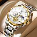 NEW POEDAGAR 996 Luxury Men's Wristwatch Luminous Waterproof Chronograph Watch for Men Stainless Steel Quartz Watches for Mens. 