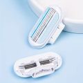Beauty Safety Razor For Women, 3-Layers Replacement Blades, Women's Shaver With Lube Strip, Safety Shaving Set, Classic Shaving.
