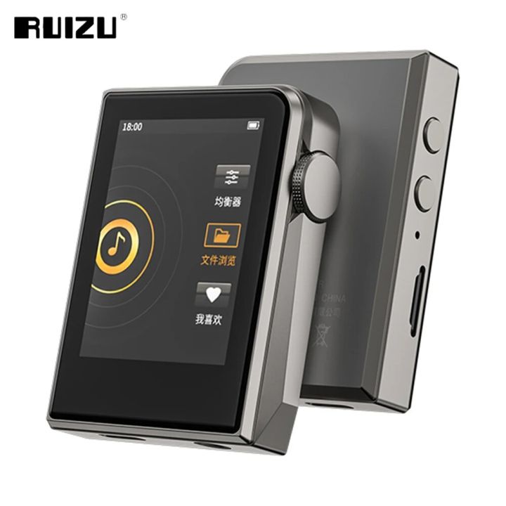RUIZU A58 Bluetooth MP3 Player HiFi Music Player DSD256 Lossless Decoding Walkman Support EQ Equalizer E-book Stopwatch TF Card
