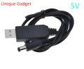 USB Power Boost Line DC 5V To DV 9V / 12V Step Up Module USB Converter Adapter Cable 2.1x5.5mm Plug for Arduino WIFI. 