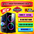 Corei7 Desktop Intel Core i7 Heavy Duty Desktop PC RAM 16GB SSD 128GB HD 500GB Windows11Pro.