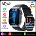 LIGE AI Medical Diagnosis Blood Lipids Uric Acid Smart Watch Men Waterproof Watch Women Bluetooth Call Health Smartwatch ECG+PPG. 