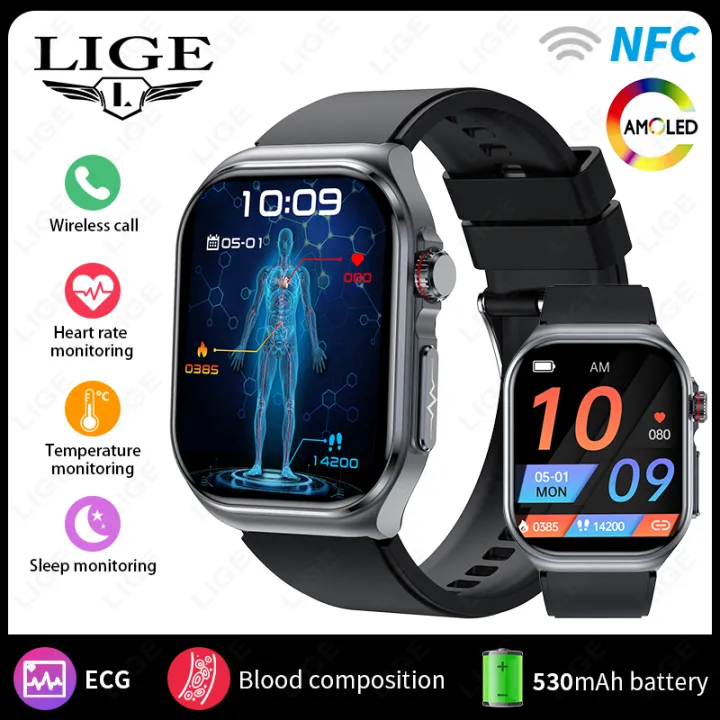 LIGE%20AI%20Medical%20Diagnosis%20Blood%20Lipids%20Uric%20Acid%20Smart%20Watch%20Men%20Waterproof%20Watch%20Women%20Bluetooth%20Call%20Health%20Smartwatch%20ECG+PPG%20-%20Image%207