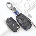 jingyuqin Carbon Key Case Cover for VW Golf POLO GOLF Passat For Skoda Octavia A5 Fabia For SEAT. 