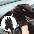 China Super Stylish Velvet Hand Gloves For Women.