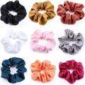 Silk Scrunchie Hair Band for girls 2-Pieces. 