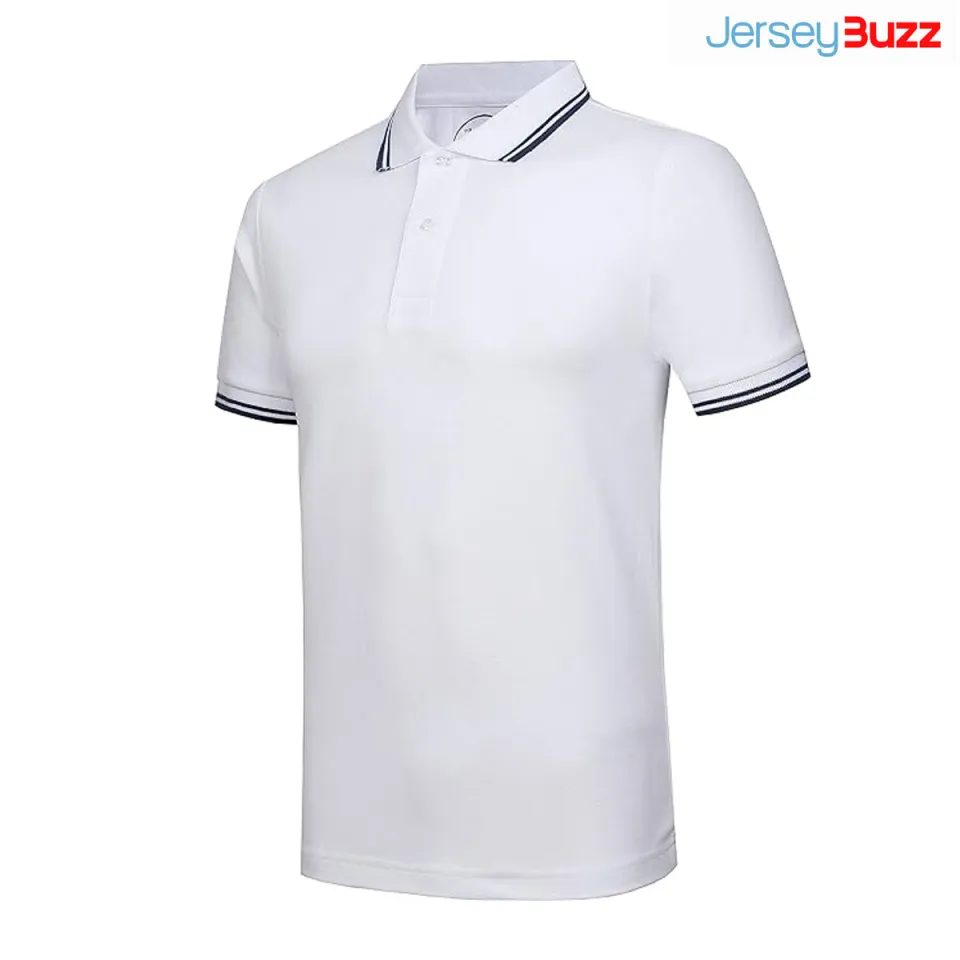 Summer Comfortable White color jersey polo t shirt for man Men's Coller t  shirt