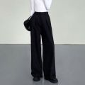 Deeptown Baggy Elegant Black Suit Pants Women Casual Classical Wide Old Money Office Grey Trousers Basic High Waist Korean. 