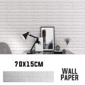 Decor Living 70 X15CM 3D Wall Paper Sheet DIY Self-Sticker Soft Anti-colliding Home Decoration.