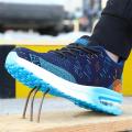 Breathable Men Work Safety Shoes Steel Toe Cap Air Cushion Working Boots Construction Indestructible Work Sneakers Men Shoes. 