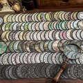 Sugar Poetry Disc Engraving Series Sticker Pack with Cloth Pattern Lace Handnet DIY Collage Base Material 6 Styles. 