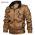 DIMUSI Men Autumn Winter PU Leather Jacket Motorcycle Leather Jackets Male Business casual Coats Brand clothing 5XL,TA132. 