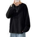100% Cotton Oversize Men's Women T-shirt Man Long sleeves Pure Color Men t shirt T-shirts For Male Female Tops Dislikelike. 