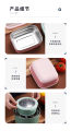 Homio Tedemei 470ML portable leakproof Non-slip Skid-resistance seal lid lunch box inner Stainless steel food container.