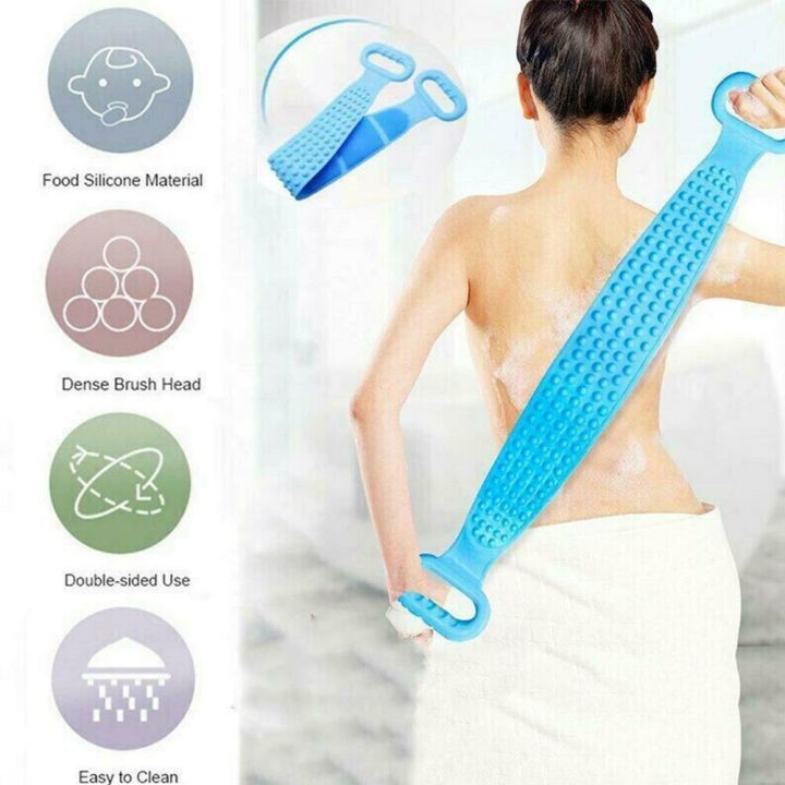 Silicone%20Bath%20Body%20Brush,%20Shower%20Massager/Exfoliating%20Back%20Scrubber%20for%20Shower/Back%20Scratchier/Body%20Skin%20Scrubber%20Deep%20Clean%20-%20Image%202