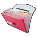 12 Pocket Expanding File Folder with Handle Size FC (Set of 1). 