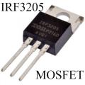 A CLASS 3205 IRF3205PBF IRF3205 IRF 55V 110A 200W TO-220 N-Channel Power MOSFET 3 Pin IC Power Transistor Field Effect MOSFET 3 Pin Leads. 