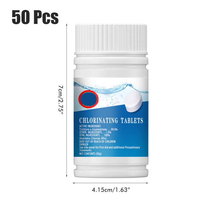 Pool Chlorine Tablets for Small Pool Hot Tub Spa Pools Water Cleaning Tablets Efficient Cleaning