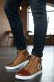 New Stylish Fashion Sole Winter Sneakers for Men-Black. 