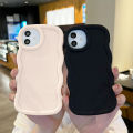 Jizetin for OPPO A5S A7 A12 A12S Back Cover Macaron Bright Color Wavy Shape Soft Mobile Phone Cases.