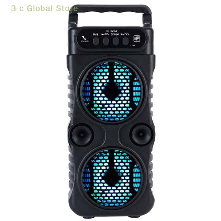 Outdoor%20Portable%20Wireless%20Speaker%20Dual%203%20Inches%20Music%20Stereo%20Subwoofer%20Bass%20USB%20Power%20Supply%20For%20Dancing%20Party%20Family%20Karaoke%20-%20Image%205