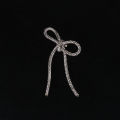 Rhinestone Bowknot Brooches Blazer Diamond-encrusted Butterfly Knot Pin Brooch WANNA. 