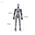 3D Printed Action Figure 30cm with Interchangeable Hands Movable Action Figure for Photographing. 