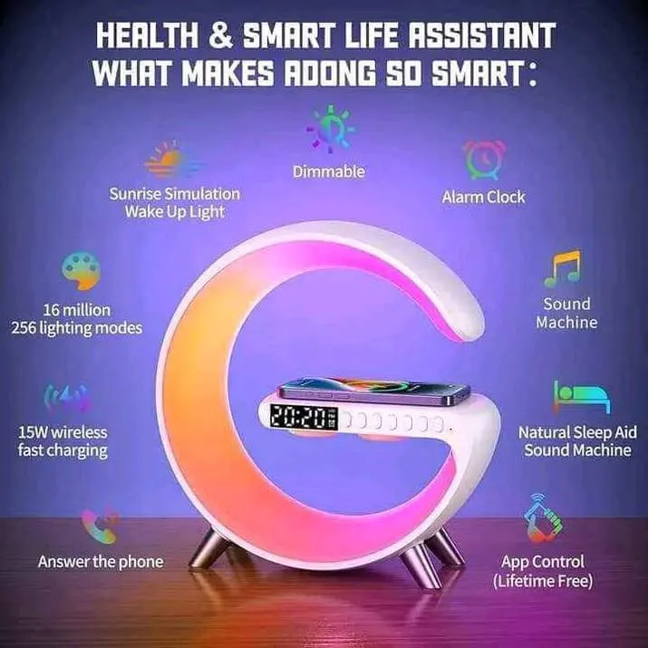 Intelligent Atmosphere RGB Light Bluetooth Speaker With Wireless ...