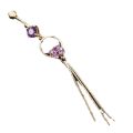 European and American hot selling body piercing pendant, belly dance navel ring, bow tassel long navel button, foreign trade source. 