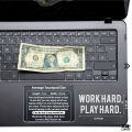 Work Hard & Play Hard Laptop Sticker & Skin Vinyl Decal Waterproof Removable Laptop Sticker For All Kind Of Laptop - LS133 - PetPointers.