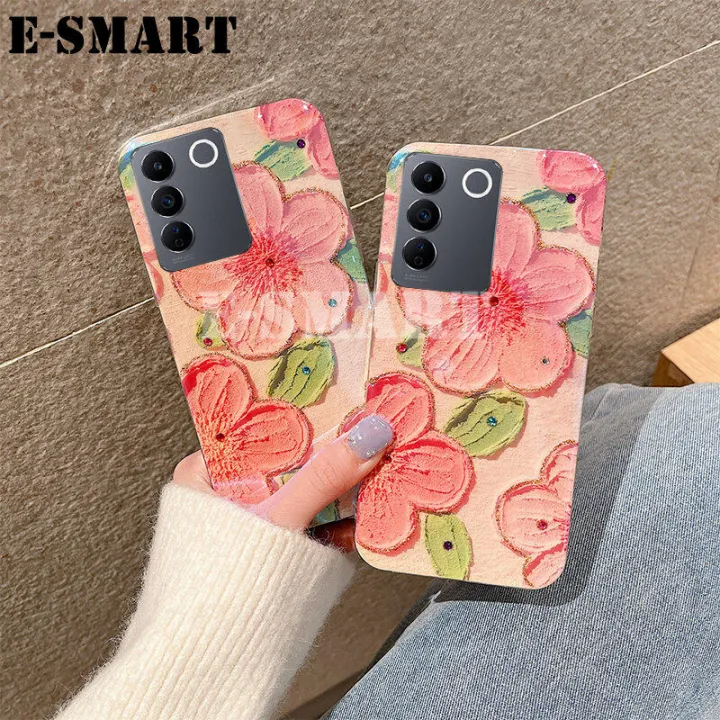 Phone%20Case%20For%20VIVO%20V27%20V27E%20Back%20Cover%20Soft%20Blue-Ray%20Oil%20Painting%20Flowers%20Silicone%20Cases%20for%20VIVO%20V27E%20V27%20Back%20Cover%20-%20Image%204