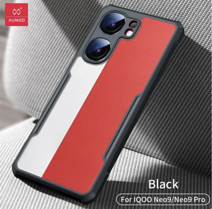 Xundd Protective Cover For vivo iQOO Neo9 Pro / vivo iQOO Neo 9  Cases Shockproof Airbag Bumper Soft Back Transparent Shell Covers