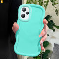 AMORVOR for Realme C35 Realme Narzo 50A Prime Back Cover Luxury Macaron Wave Soft Silicone Phone Case. 