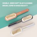 【Lejia】Useful Soft Professional Suede Brush Double-Sided Snow Boots Washing Rubber Brushes Cleaning Tools. 