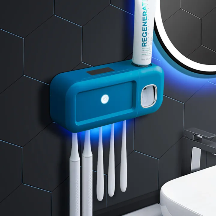 Sterilize%20toothbrush%20holder%20ultraviolet%20smart%20wall%20mounted%20suction%20wall%20bathroom%20toothbrush%20sterilizer%20toothbrush%20hanging%20automatic%20squeeze%20toothpaste%20-%20Image%202
