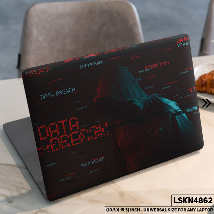 Black Shadow Database Laptop Skin Stickers Vinyl Waterproof Removable Laptop Sticker For Any Kind Laptop - (10.5X15.5 Inch) - LSKN4862 - Zoom Decor