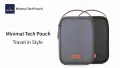 WiWU Minimalist Travel Pouch for Electronics Macbook Accessorie Organizer Bag.