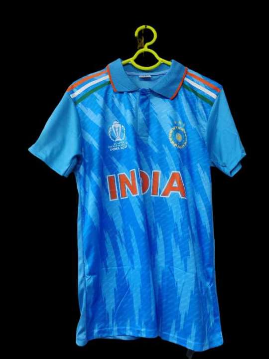 For India cricket team polo t shirt icc cricket team jersey