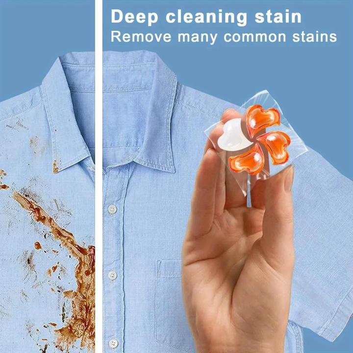 【Lowest Prices Online】 30pcs 4-in-1 Laundry Beads Detergent Capsule Ball for Washing Machine Rose Fragrance Beads Soft Clothing Diffuser Perfume