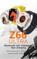 Watch Ultra Z66 Ultra Smartwatch Series 8 Bluetooth Call Blood Oxygen NFC Wireless Charger Smart Watch.