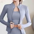 Running Jacket Fitness Exercises Clothing Workout Jacket Blue.