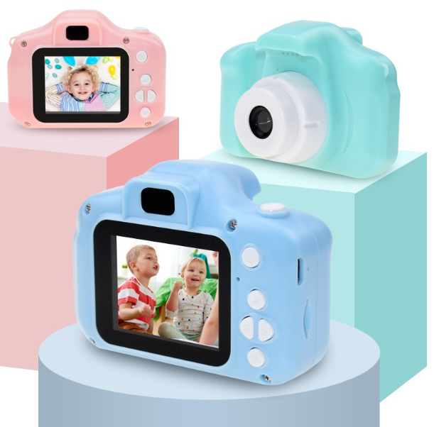 X22 White  HD Dual-Lens Children Mini SLR Camera Toy HD Auto Focus Digital Camera