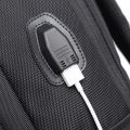 Bange BG-1922 16 inch Men Oxford Fabric Waterproof Backpack with USB Port(Black). 