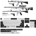 132 Keys/Set Print Stream PBT Keycaps XDA Profile MX Switch DYE-SUB cs go Keycap for DIY Mechanical Gaming Keyboard Custom. 