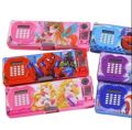 Pop Up Pencil Case with Calculator and Sharpener Multifunction Pencil Box Double part pencil case multicolor multi design.