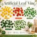 Artificial Hanging Vines Plant 7 Feet Long Decorative Flower Leaf Garland – Fake Hanging Vine for Home Wall Balcony Garden Office Party Event Decoration. 