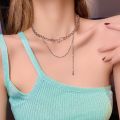 TIMIA Fashion Niche Dainty Safety Pin Gothic Party Jewelry Women Clavicle Chain Sweater Necklace Korean Style Pendant Necklace. 